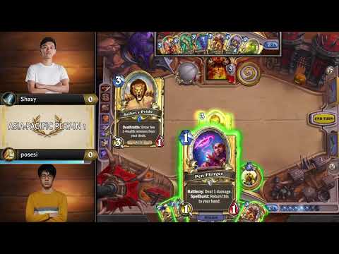 Shaxy vs Posesi - Play-In Match 1 - Hearthstone Grandmasters Asia-Pacific 2020 Season 2 - Playoffs