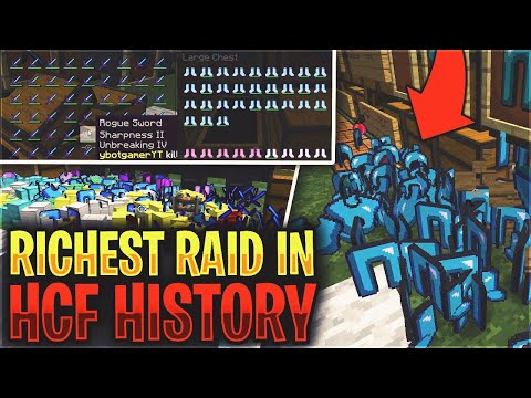 our RICHEST RAID in HCF HISTORY **INSANE** | Minecraft HCF #5