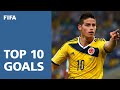 TOP 10 GOALS: 2014 FIFA World Cup Brazil ...