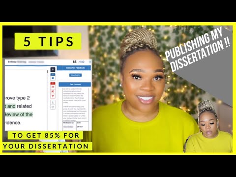 HOW TO GET 85% FOR YOUR DISSERTATION |5 BASIC TIP | PUBLISHING MY DISSERTATION AS A JOURNAL.