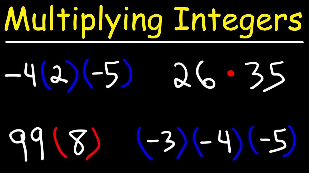 Multiplying Positive and Negative Numbers - Integer Multiplication!
