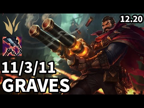 Graves Jungle vs Zac - Ranked Grandmaster - Patch KR 12.20