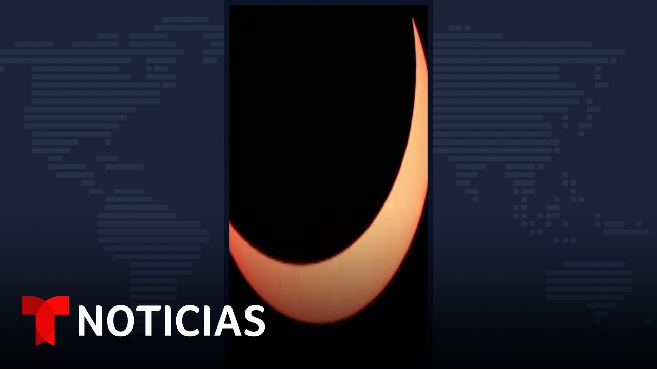 Así se vio un eclipse de Sol que no ocurría en casi 10 años | Noticias Telemundo