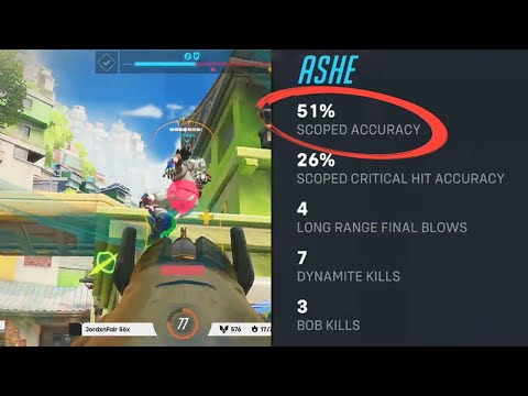 WHAT 51% ACCURACY OF ASHE LOOKS LIKE - GALE! ASHE OVERWATCH 2 SEASON 2 GAMEPLAY