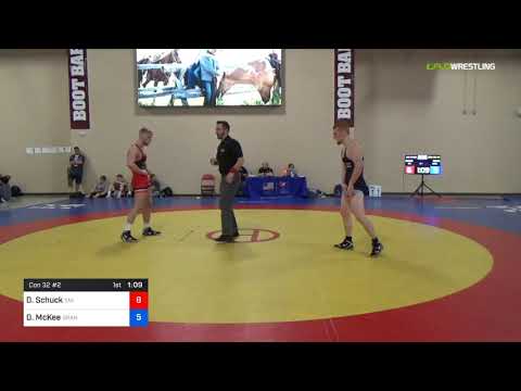 2018 Marine Corps US Open/UWW Junior Freestyle 74 Con 32 #2 - Dylan Schuck (SMI) Vs. Dracius McKee