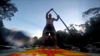 preview picture of video 'Stand Up Paddle em Itamambuca - Ubatuba com minha prancha Kalua SUP'