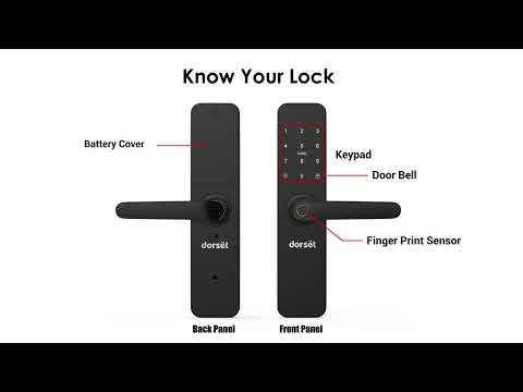 Dorset DG 201 Digital Lock for Main Door | 4-in-1 Access: Biometric, PIN, RFID, Key | Auto-Locking Mortise Digital Lock | 3-Year Warranty | 35-90 mm Door Compatibility | Rose Gold Finish
