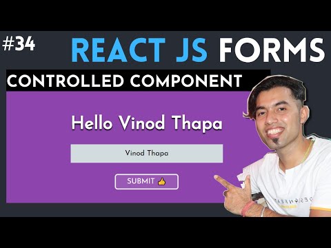 Forms in React JS in Hindi | React Controlled Vs Uncontrolled Component in Hindi in 2020 34