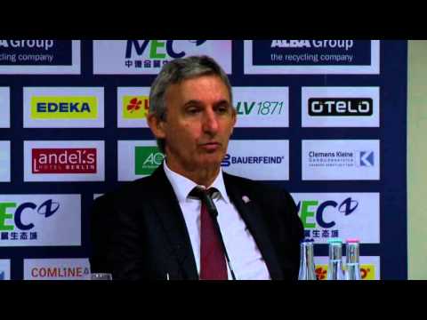 Pressekonferenz: Pesic & Obradovic (ALBA - FC Bayern)