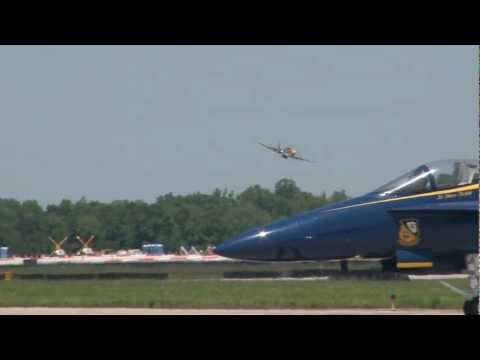 2012 Joint Services Open House - Vlado Lenoch & P-51D Mustang