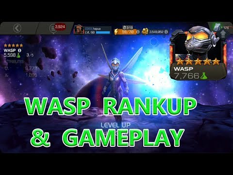 5 STAR WASP RANK UP AND GAMEPLAY marvel contest of champion