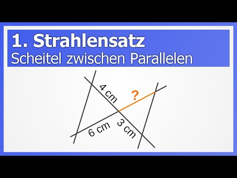 1. Intercept Theorem, Variant 2: Vertex between the parallel lines (X-shape) | How to Math