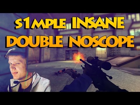 CS:GO - s1mple INSANE double NOSCOPE vs Fnatic!!