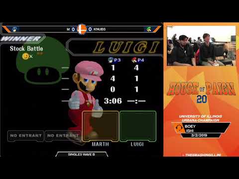 [HOP 20] Knubs (Luigi) vs. M (Marth) SSBM Singles Pools