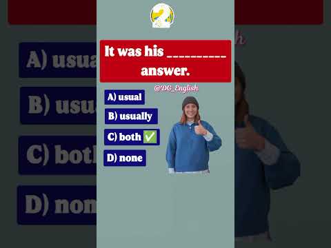 Usual Or Usually? | Can You Answer This English Grammar Quiz-886