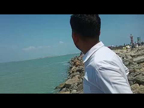 navjot dhanushkodi beach per fun