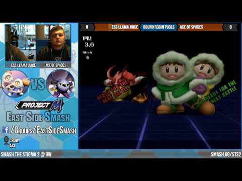 Smash The Stigma 2: ESS | LlamaJuice (ICs) Vs AceOfSpades (MK) - Pools - Project M