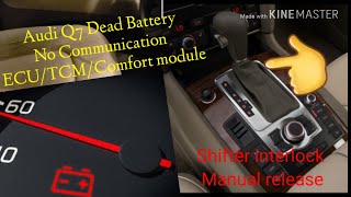 Secret Of Audi Q7 Shift interlock manual release