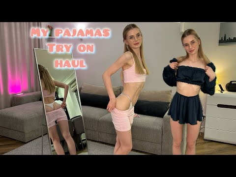 My pajamas Try on Haul [4K]