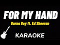 Burna Boy - For My Hand ft. Ed Sheeran | Karaoke Guitar Instrumental