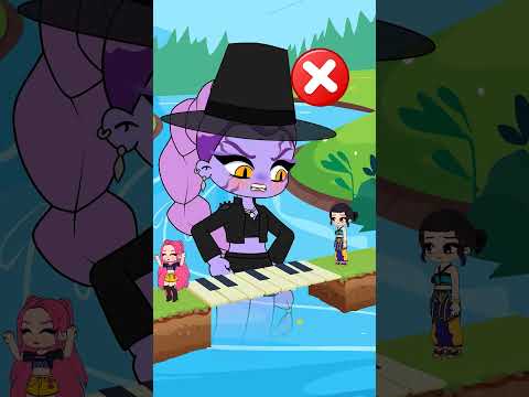 Piano GOLDEN Race of Mira and Zoey! Help Rumi - K Pop Demon Hunters