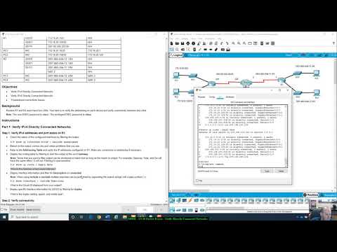 SRWE - 1.5.10 Packet Tracer - Verify Directly Connected Networks