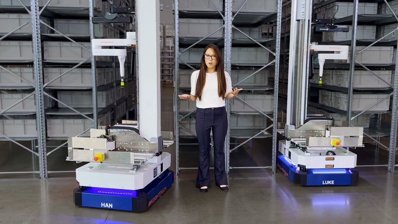 Demo of AI warehouse robots (fully automated picking) | Brightpick