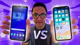 Samsung Galaxy S9+ vs Apple iPhone X