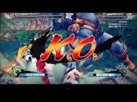 OCT_CLE (E. Honda) vs edubnu (T. Hawk) - SSF4AE PSN Ranked Match