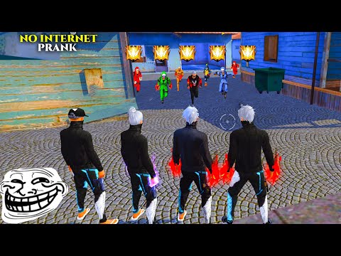 BEST OVERCONFIDENCE NO INTERNET PRANK || GARENA FREE FIRE