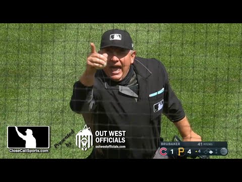 Ejection 006 - Greg Gibson the Home Plate Umpire Ejects Cubs' Borzello After Bad Blood Beanball