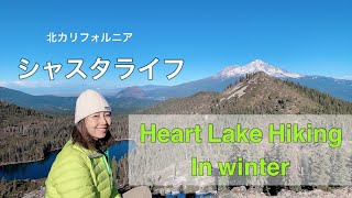 [シャスタライフ] ハートレイク ハイキング Heart Lake hiking in winter #シャスタ #北カリフォルニア #聖地
