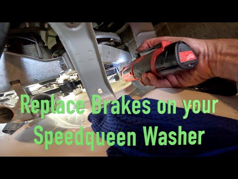 Replace BRAKE PADS on Speed Queen Washer- Big Difference