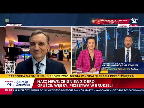 Nasz news! Zbigniew Ziobro opuścił Węgry. Pierwszy wywiad z Brukseli udzielił telewizji wPolsce24