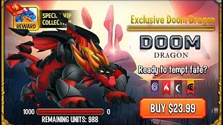 Dragon City - Doom Dragon [Exclusive VIP Dragon | Only $20 Bucks]