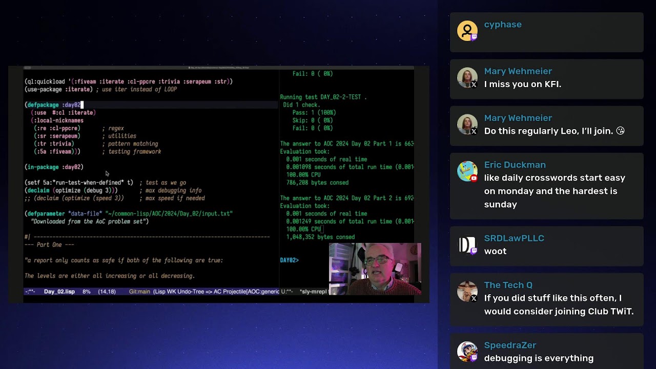 Live with Leo: Advent of Code Day 2