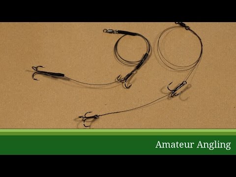 How to tie a wire trace for pike fishing