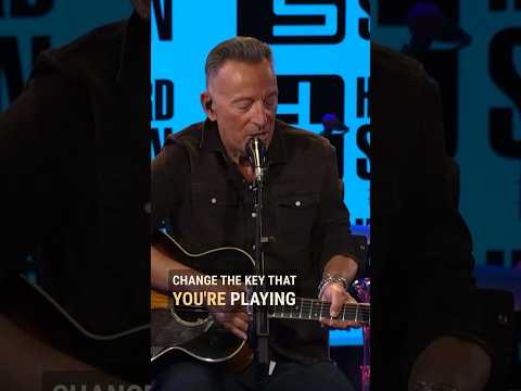 Bruce Springsteen on playing barre chords or open chords