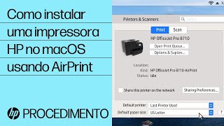 Como instalar uma impressora HP no macOS usando AirPrint