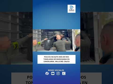 Policía incauta más de dos toneladas de marihuana en Candelaria, Valle del Cauca
