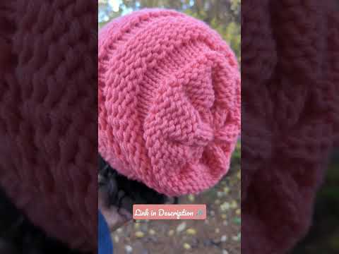 Easy Loom Knit Hat Pattern ✨  (Tutorial Link in Description)  #buttercup #winterwear
