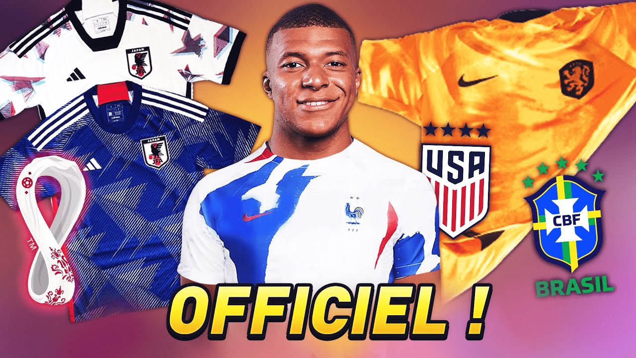 TOP 10 des MAILLOTS de la COUPE DU MONDE 2022 au QATAR ! BRÉSIL, ÉQUIPE DE FRANCE, MEXIQUE...