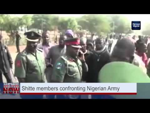Shitte members confronting Nigerian Army