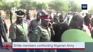 Shitte members confronting Nigerian Army