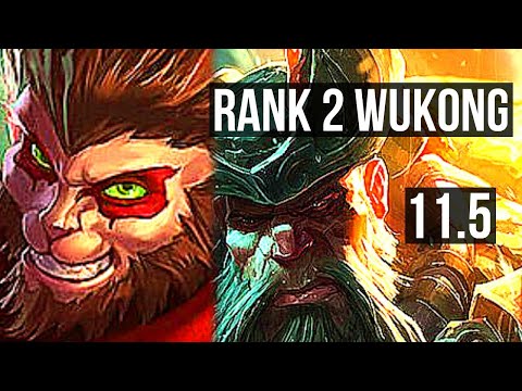 WUKONG vs GANGPLANK (TOP) | Rank 2 Wukong, 500+ games, 0/1/5 | NA Challenger | v11.5