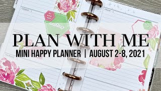 Plan with Me | Mini Happy Planner | August 2-8, 2021