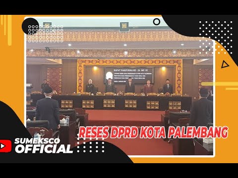 Paripurna Anggota DPRD Kota Palembang, Sampaikan Hasil Reses