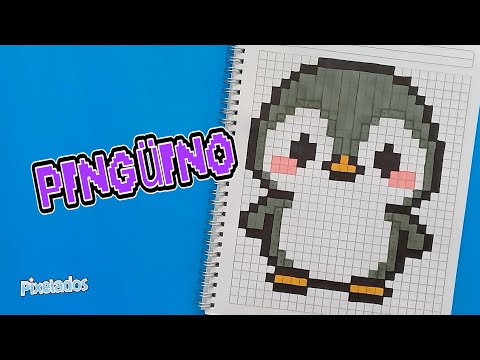 HOW TO DRAW A PENGUIN in PIXEL ART 🐧 | Draw a Penguin Step by Step - PIXELADOS