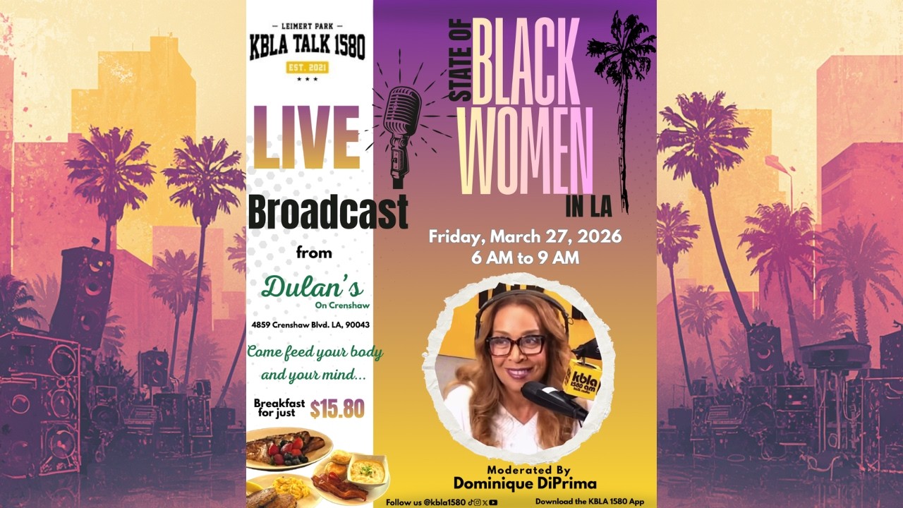 FIRST THINGS FIRST W/ DOMINIQUE DIPRIMA - LIVE FROM  DULANS ON CRENSHAW 8 AM