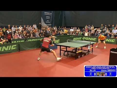 Фантастика подстольный настольный теннис! Ма Лин vs Алексей Смирнов (Российская Премьер Лига 2013г.)